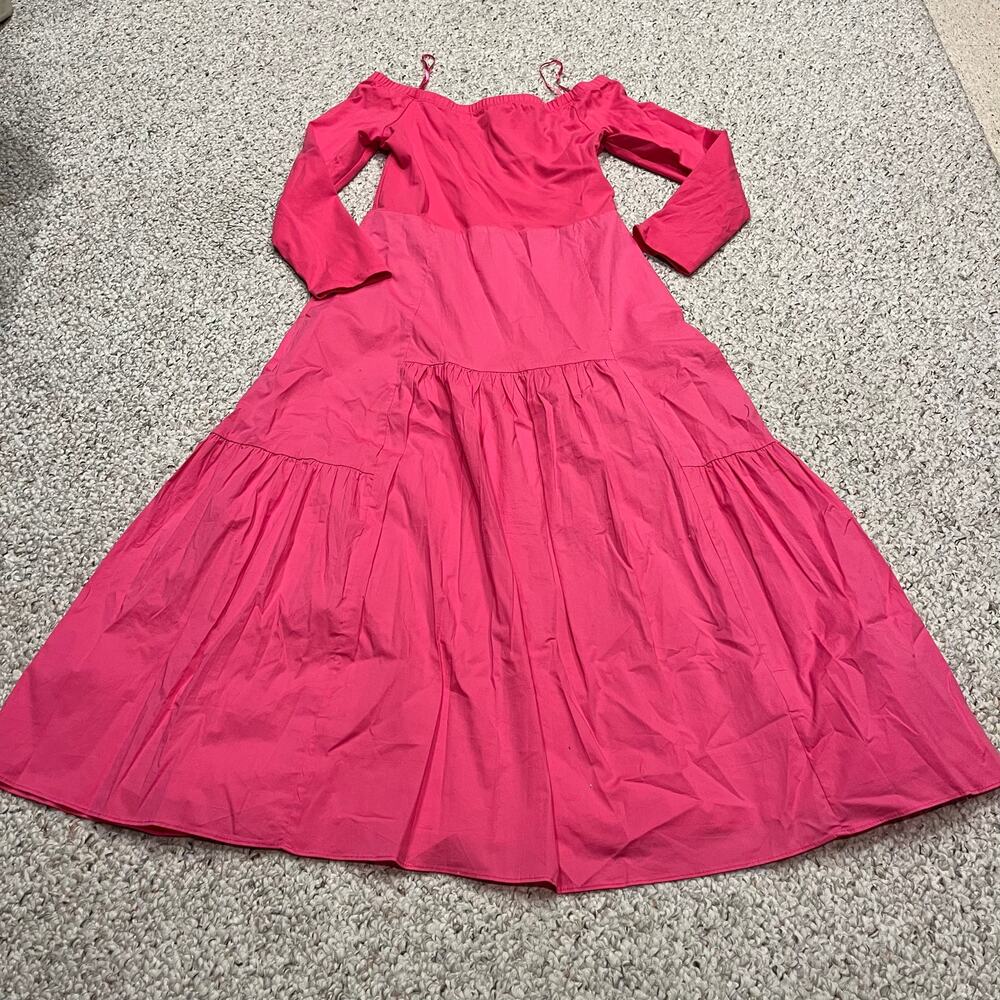 NWT Tuckernuck x Cameron Eubanks Wimberly Camilla Pink Marissa Midi Dress Sz L